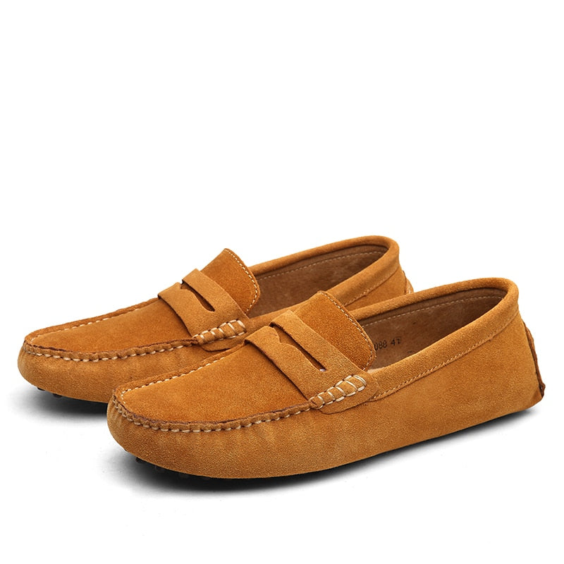 Bartosz | Mokasyny Męskie Zamszowe Casual