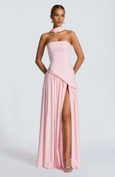 Natalia | Suknia Wieczorowa Damska Maxi Rozkloszowana Elegancka
