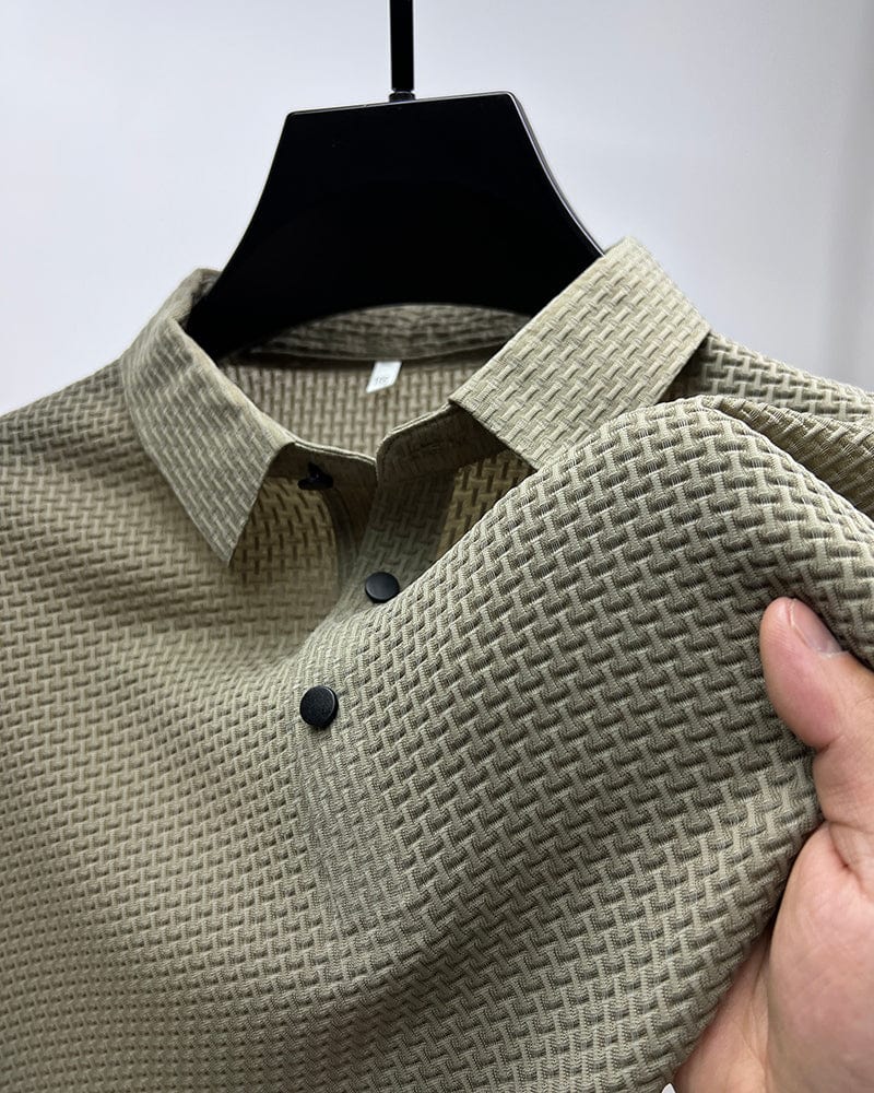 Marcin | Koszulka Polo Męska Luksusowa Mesh Oddychająca Casualowa