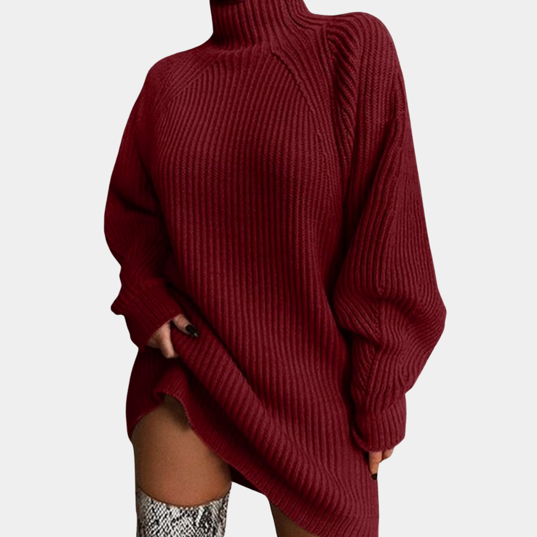 Ewelina | Sweter damski oversize z grubej dzianiny