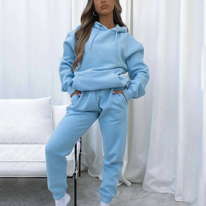 Marta | Dres Damski Dwuczęściowy Z Kapturem Casualowy