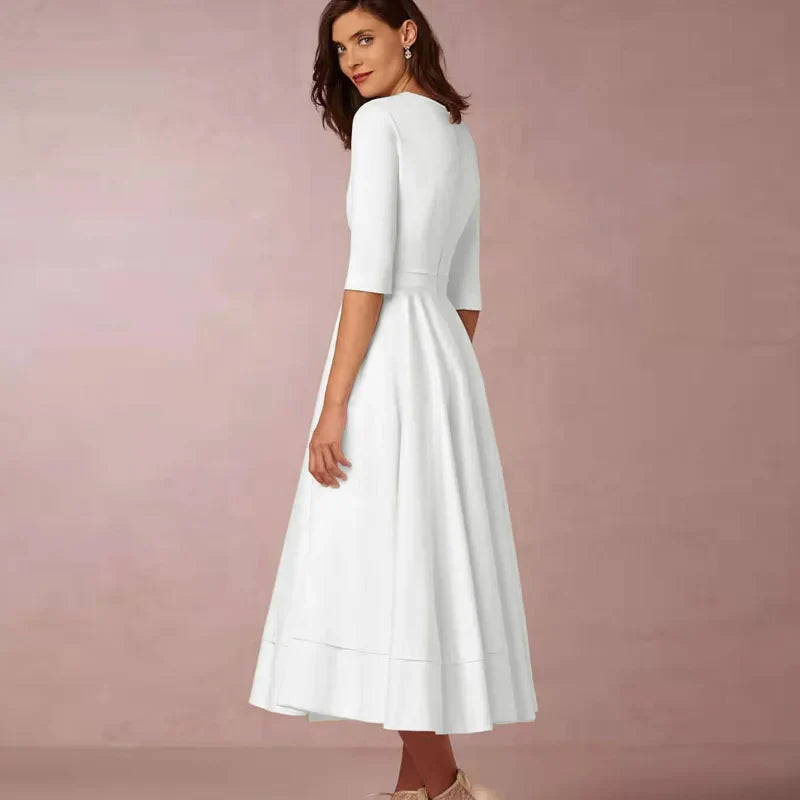 Aleksandra | Sukienka Damska Retro A-Line Midi Lata 60 Wieczorowa