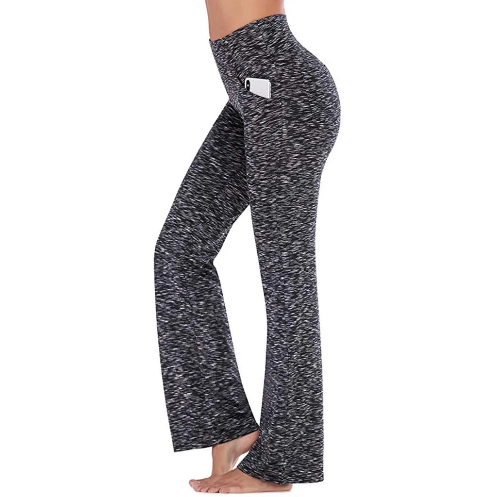 Anna | Spodnie Bootcut Damskie Eleganckie Z Kieszeniami