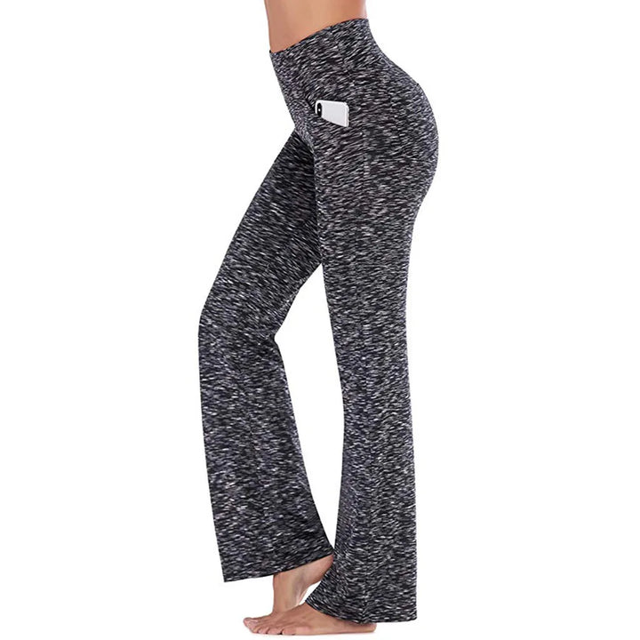 Anna | Spodnie Bootcut Damskie Eleganckie Z Kieszeniami