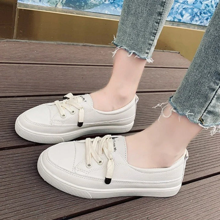 Wioletta | Sneakersy Damskie Sznurowane Na Grubej Podeszwie