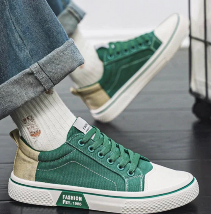 Paweł | Trampki Męskie Canvas Sznurowane