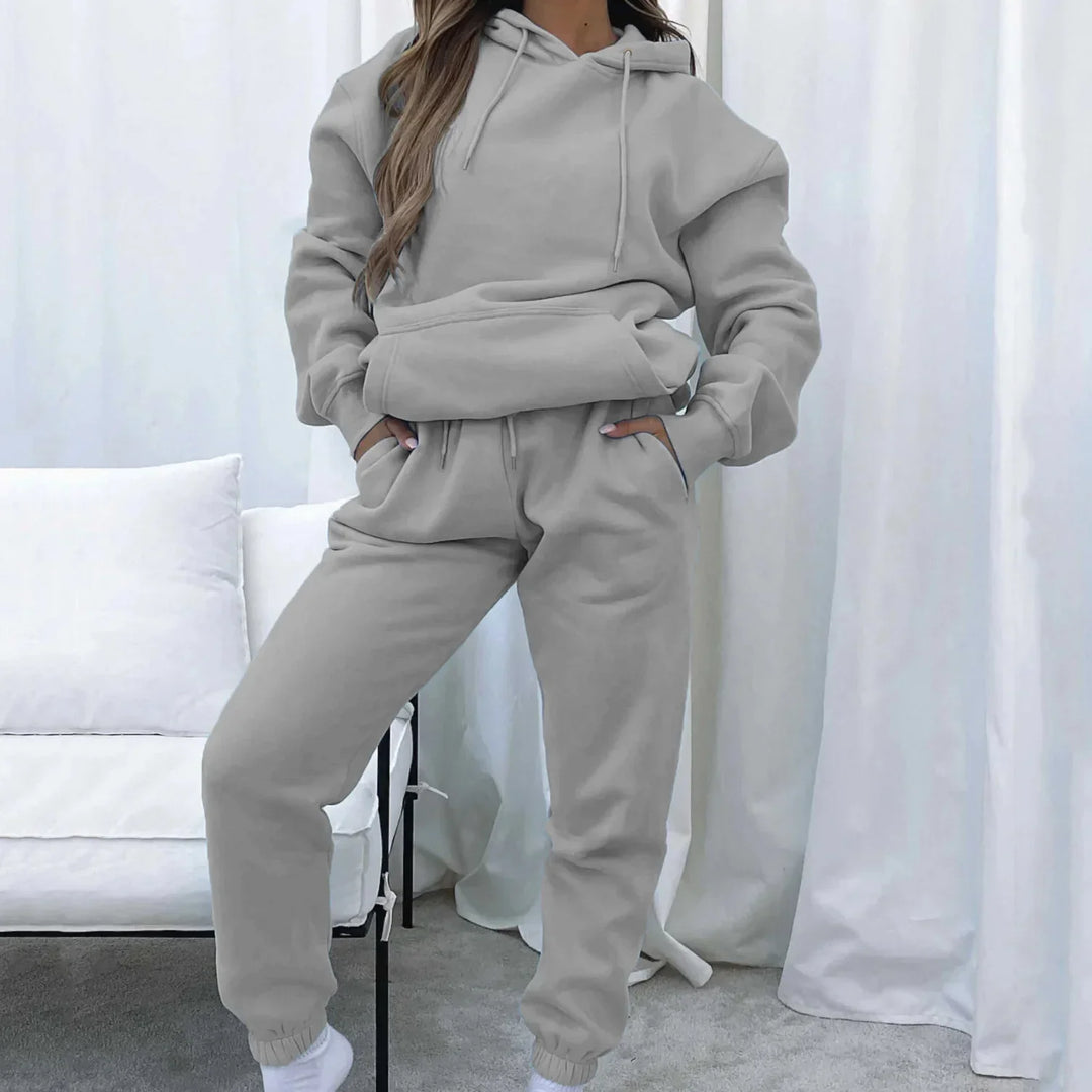 Marta | Dres Damski Dwuczęściowy Z Kapturem Casualowy