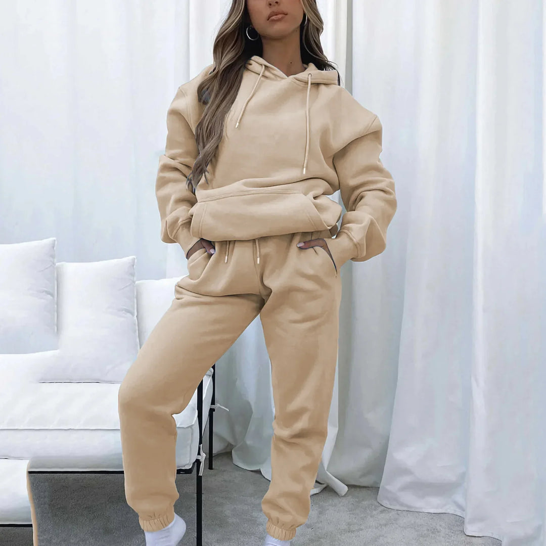 Marta | Dres Damski Dwuczęściowy Z Kapturem Casualowy