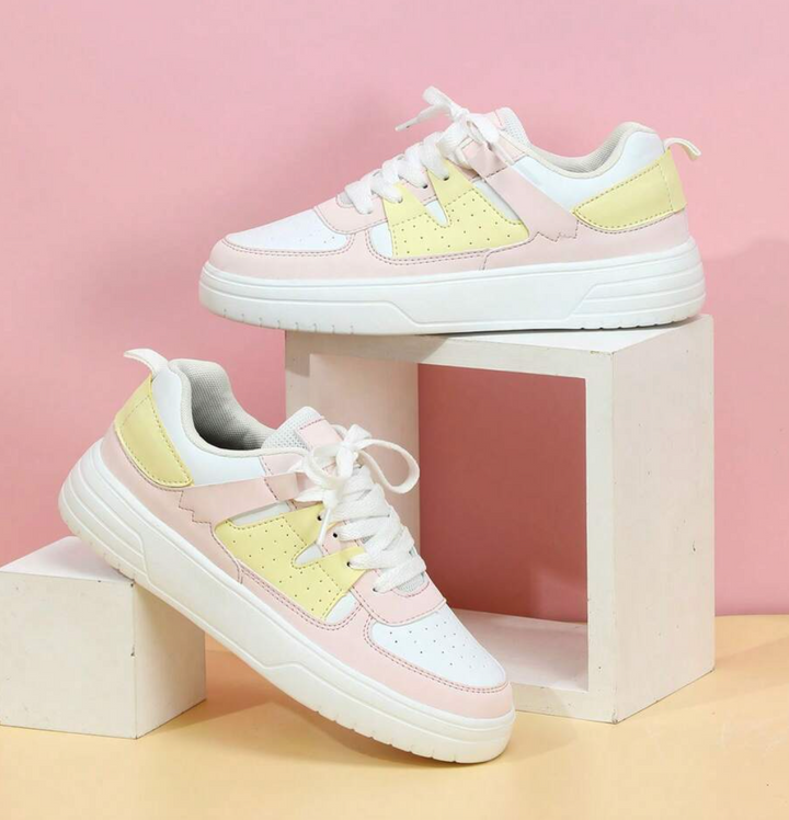 Monika | Sneakersy Damskie W Zwierzęce Wzory Kolorowe Casualowe