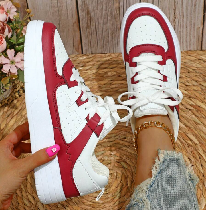 Monika | Sneakersy Damskie W Zwierzęce Wzory Kolorowe Casualowe