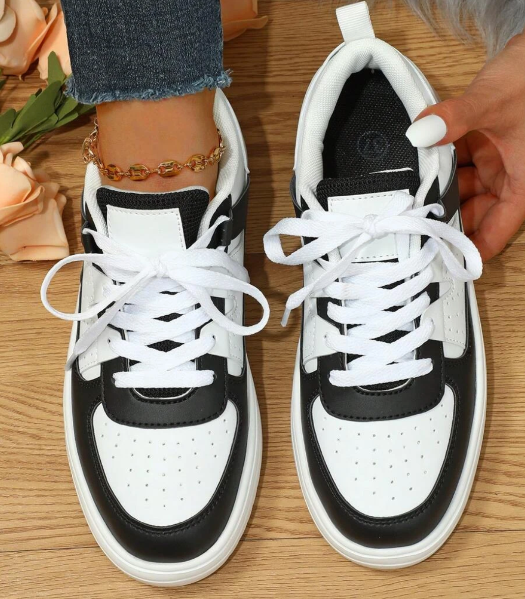 Monika | Sneakersy Damskie W Zwierzęce Wzory Kolorowe Casualowe