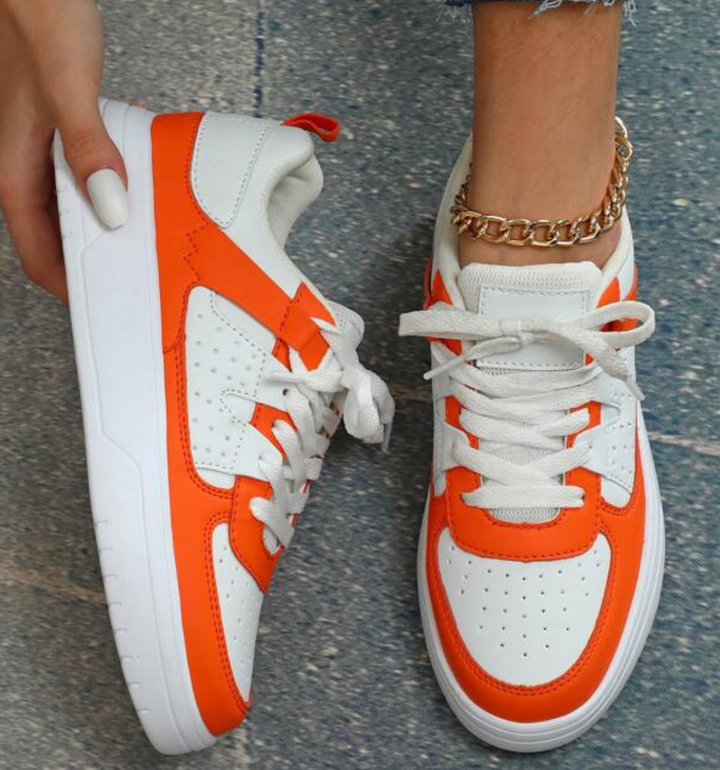 Monika | Sneakersy Damskie W Zwierzęce Wzory Kolorowe Casualowe