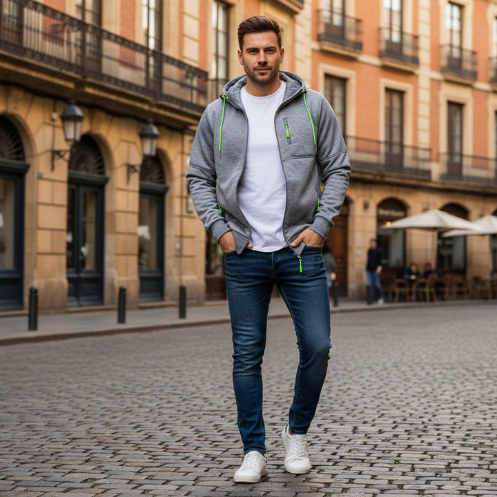 Marek | Bluza Męska Rozpinana Z Kapturem
