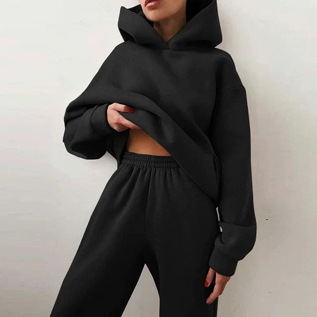 Teresa | Komplet Dresowy Damski Z Kapturem Casual