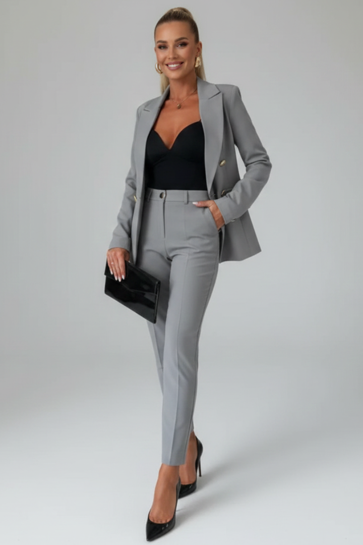 Kinga | Garnitur Damski Elegancki Dwuczęściowy