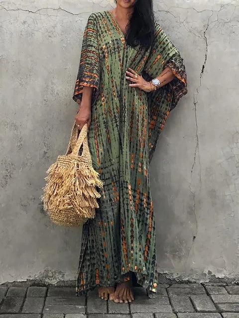 Maja | Sukienka Maxi Damska Tie-Dye Boho Letnia