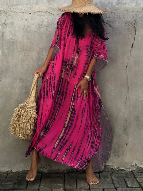 Maja | Sukienka Maxi Damska Tie-Dye Boho Letnia