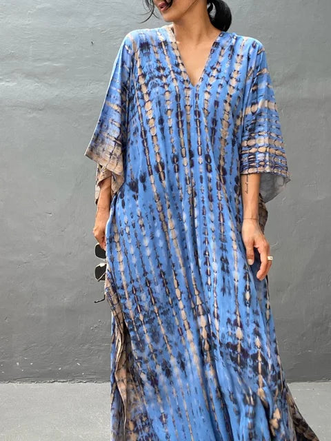 Maja | Sukienka Maxi Damska Tie-Dye Boho Letnia