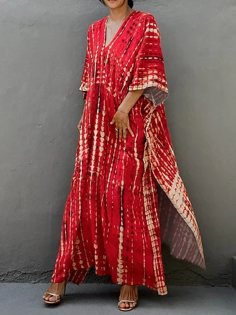 Maja | Sukienka Maxi Damska Tie-Dye Boho Letnia