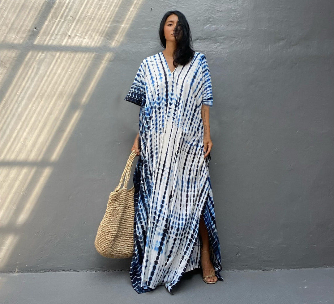 Maja | Sukienka Maxi Damska Tie-Dye Boho Letnia