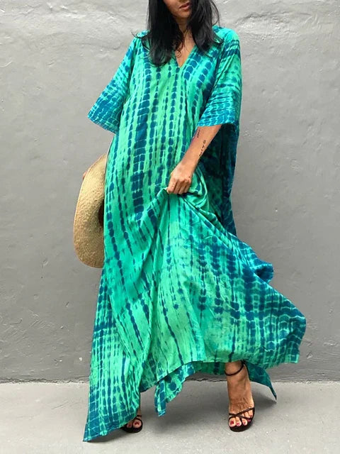 Maja | Sukienka Maxi Damska Tie-Dye Boho Letnia