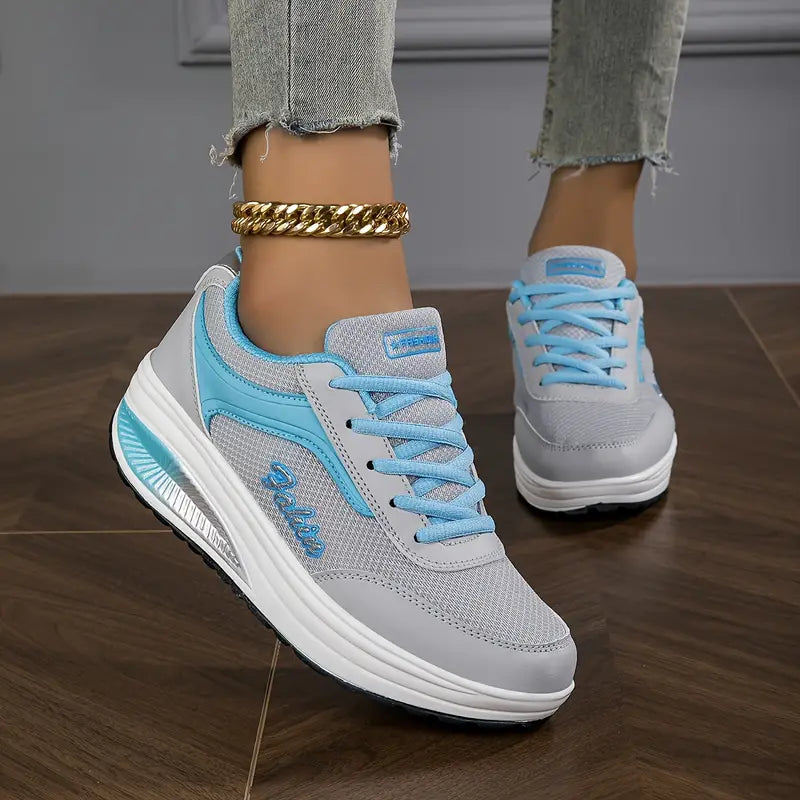 Monika | Sneakersy Damskie Ortopedyczne Flex Z Siateczki Antypoślizgowe