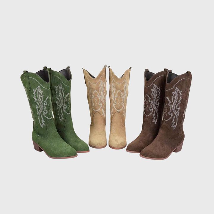 Marta | Kowbojki Damskie Z Haftem