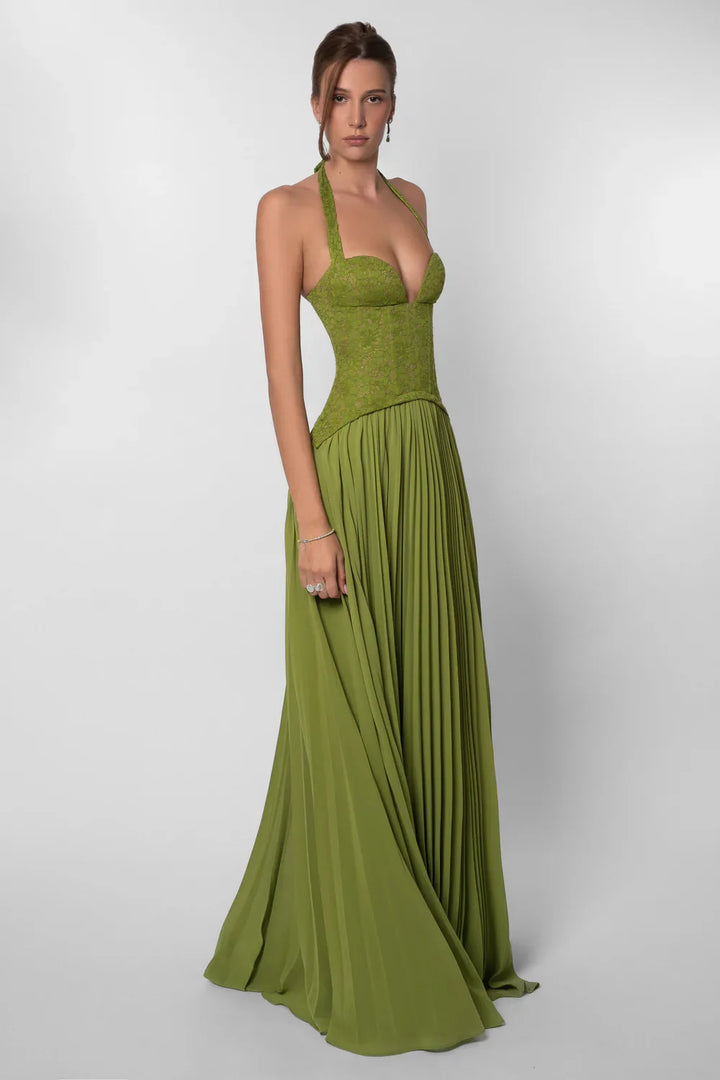 Klaudia | Sukienka Maxi Halter Na Wesele