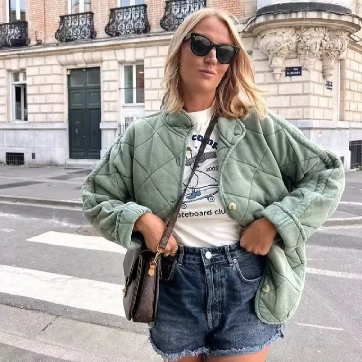 Sandra | Pikowana Kurtka Cozy Quilted
