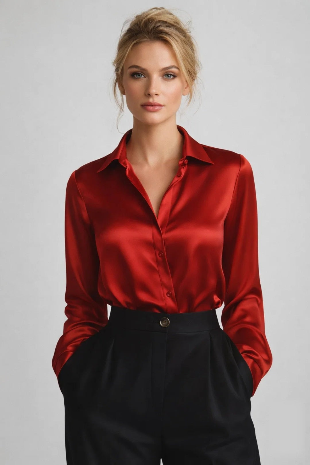 Lorienne | Elegancki Damski Top Z Długim Rękawem