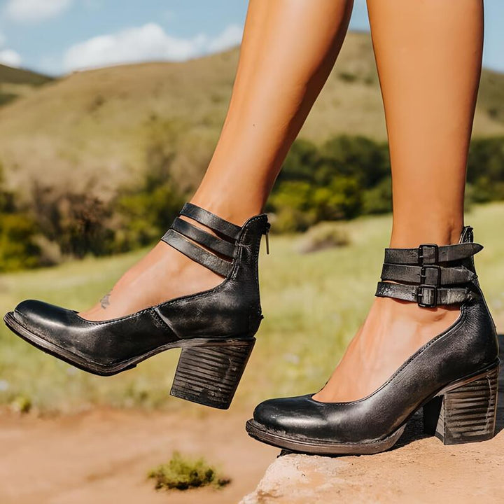 Paulina | Buty Damskie Na Obcasie Wiosenne Antypoślizgowe Eleganckie
