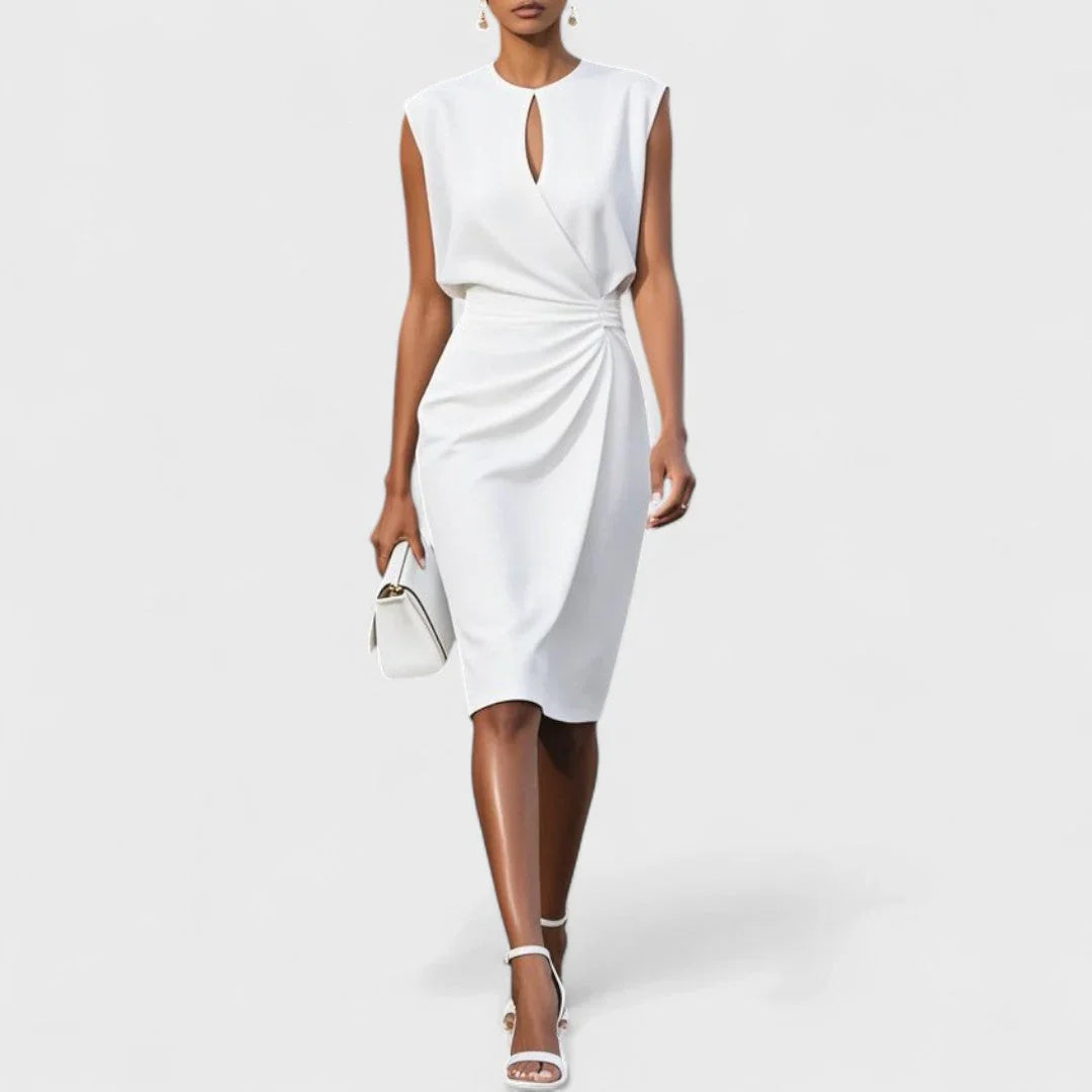 Magdalena | Sukienka Midi Kopertowa Elegancka