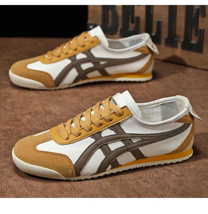 Jakub | Sneakersy męskie retro z zamszowymi akcentami