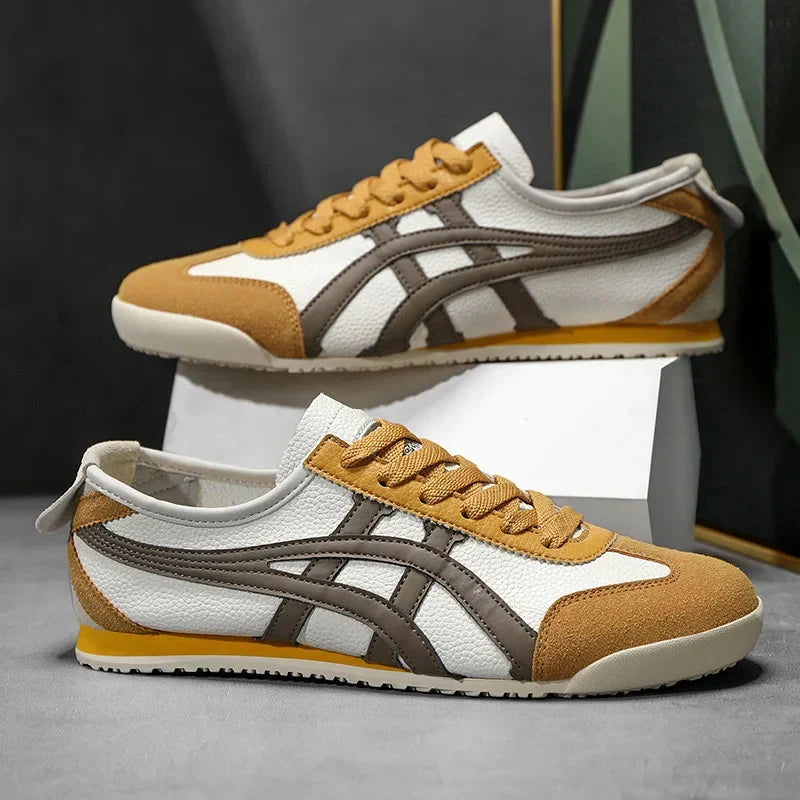 Jakub | Sneakersy męskie retro z zamszowymi akcentami