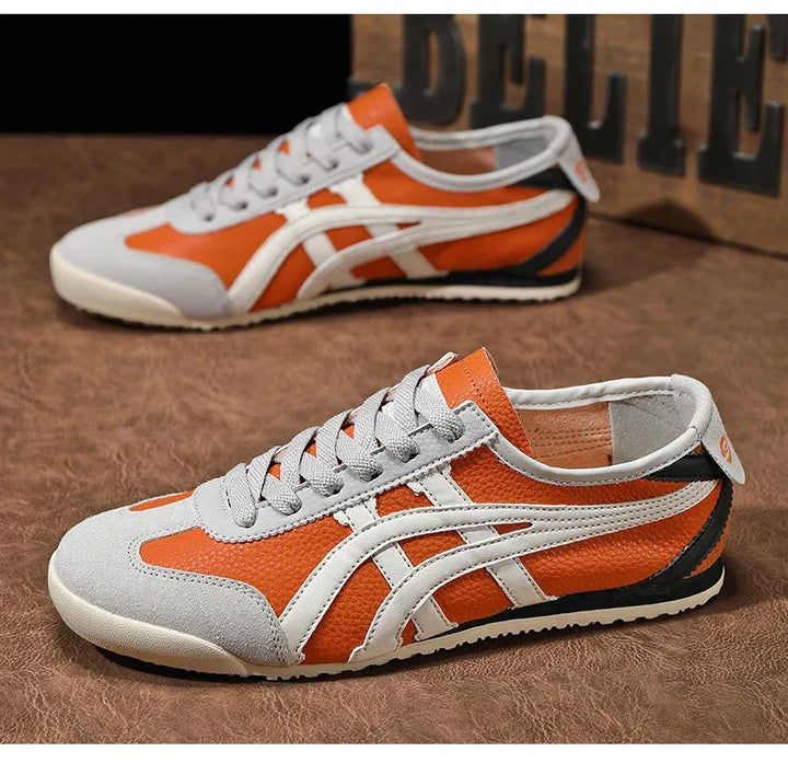 Jakub | Sneakersy męskie retro z zamszowymi akcentami