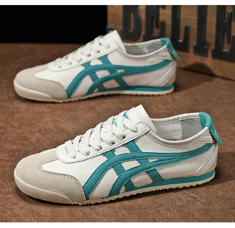 Jakub | Sneakersy męskie retro z zamszowymi akcentami