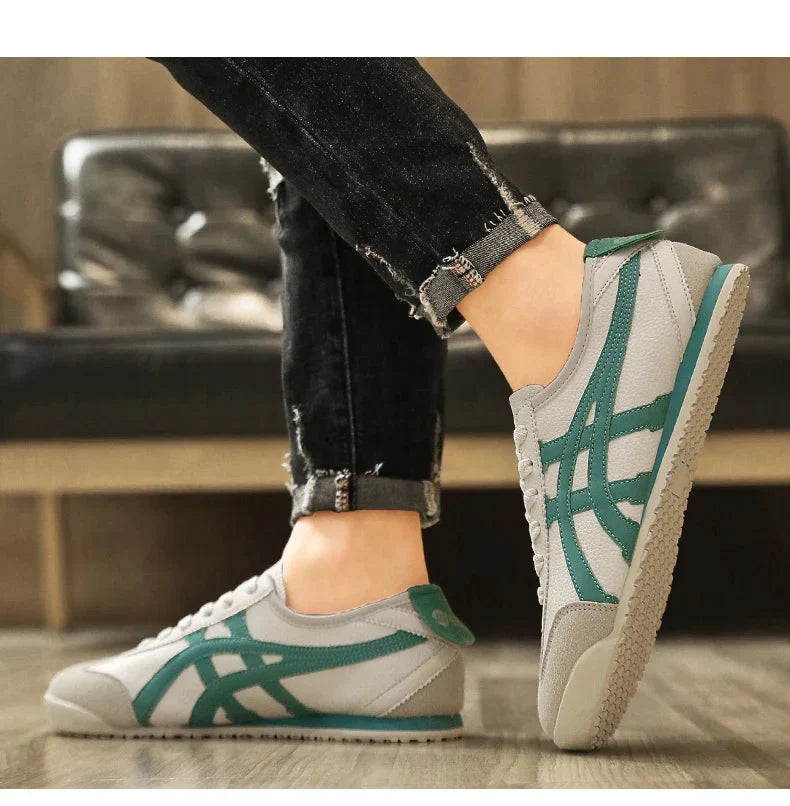 Jakub | Sneakersy męskie retro z zamszowymi akcentami