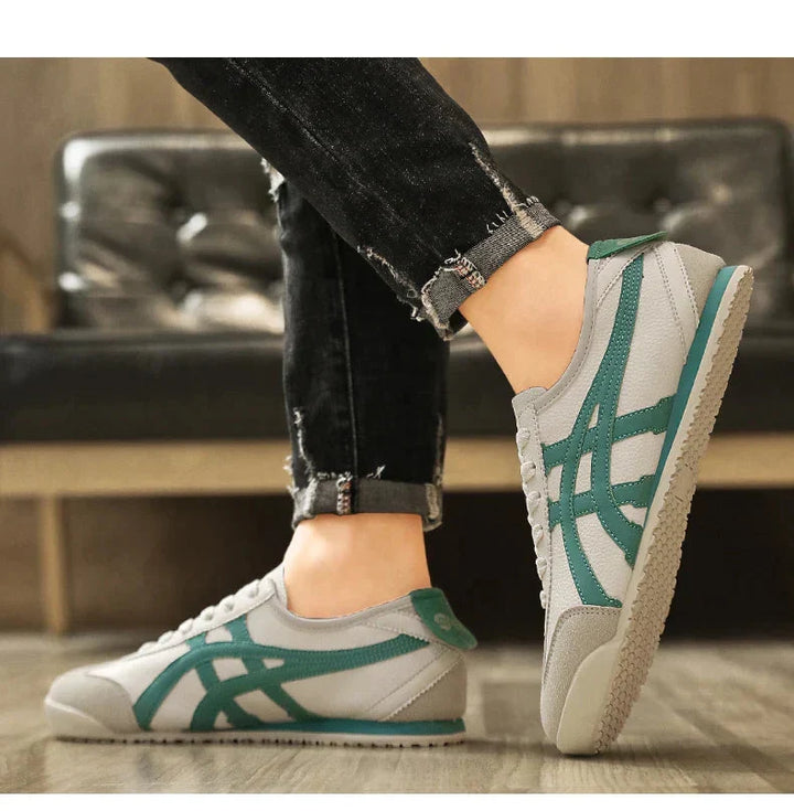 Jakub | Sneakersy męskie retro z zamszowymi akcentami