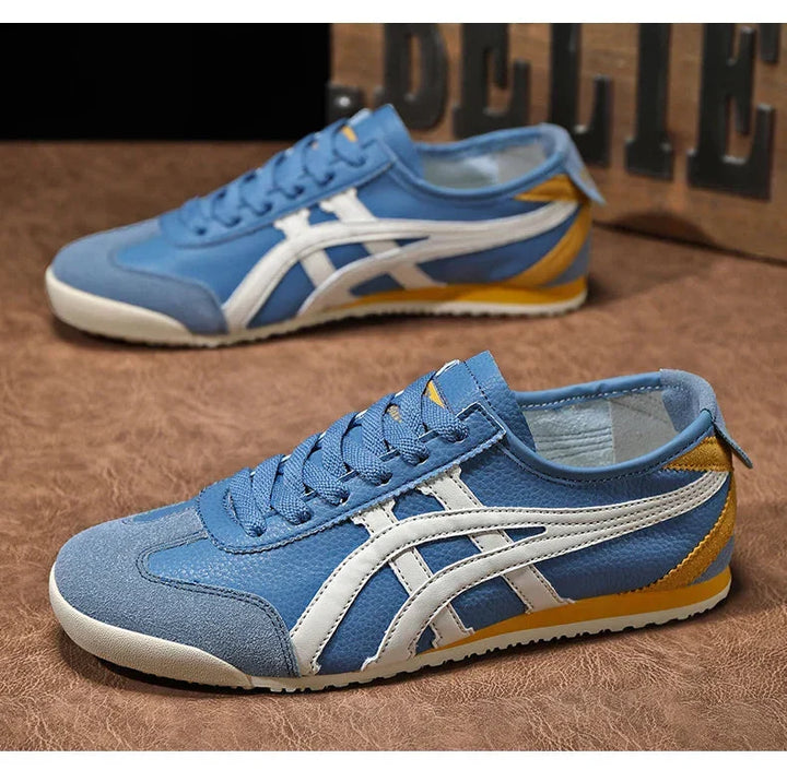Jakub | Sneakersy męskie retro z zamszowymi akcentami