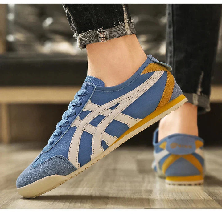 Jakub | Sneakersy męskie retro z zamszowymi akcentami