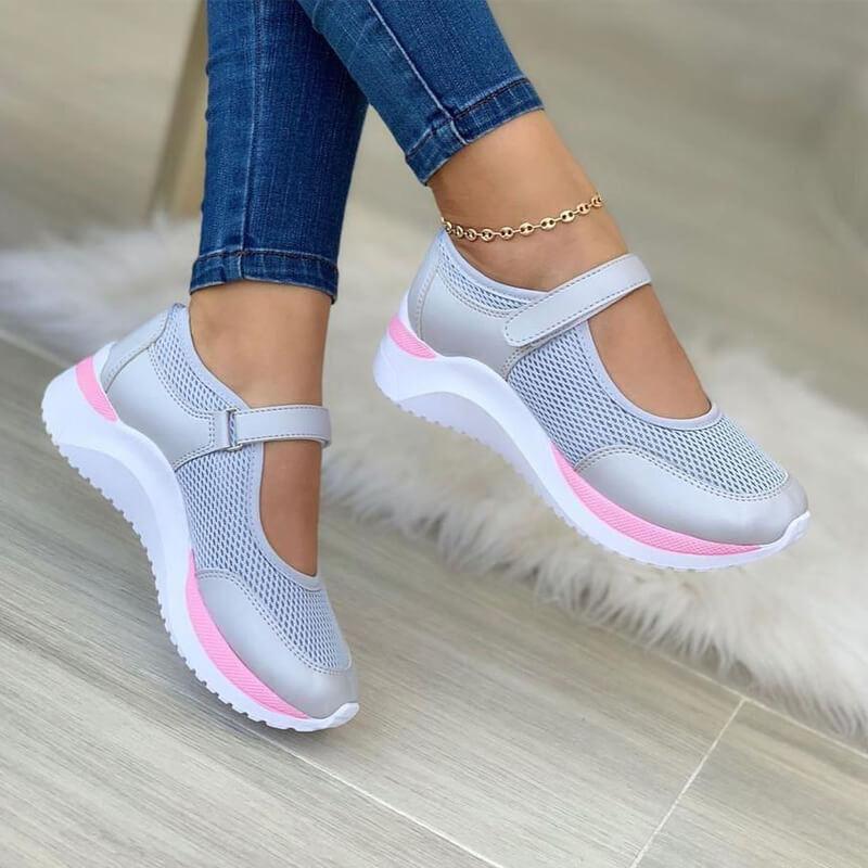 Natalia | Sneakersy Damskie Ortopedyczne Na Rzep Oddychające
