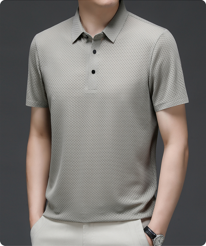 Marcin | Koszulka Polo Męska Luksusowa Mesh Oddychająca Casualowa