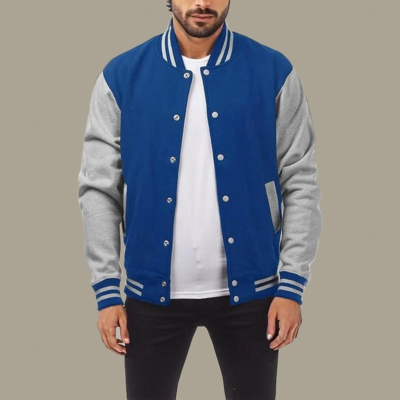Marek | Kurtka Męska College Z Zapięciem Na Guziki