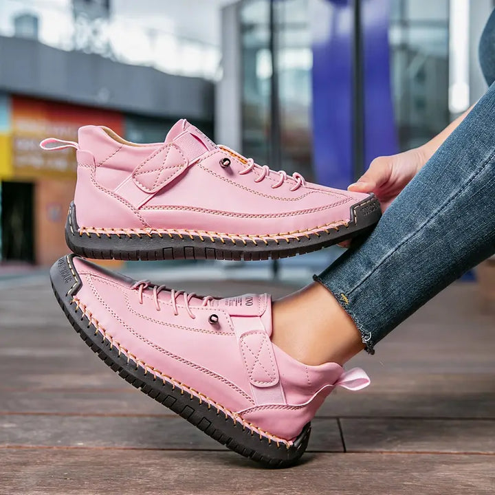 Monika | Sneakersy Damskie Ortopedyczne Na Sznurówki Codzienne