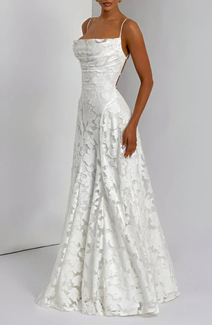 Martyna | Sukienka Maxi Damska Kwiatowa na Ramiączkach