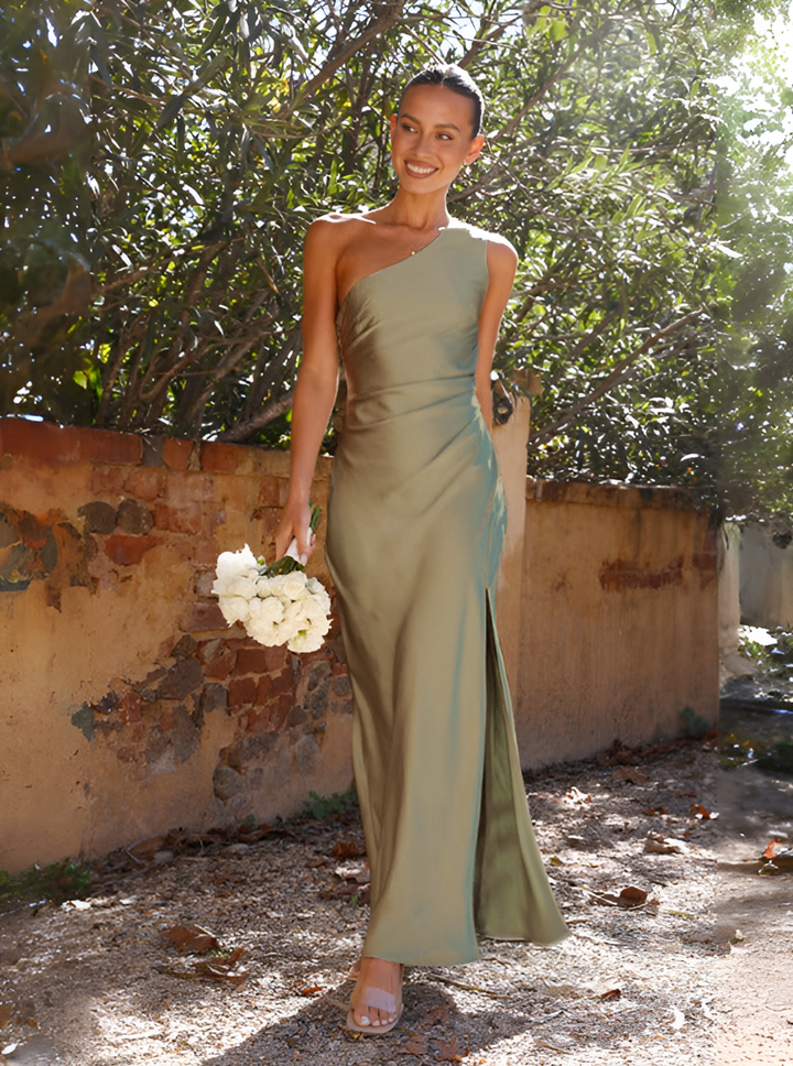 Amara | Sukienka Satin One Shoulder Maxi