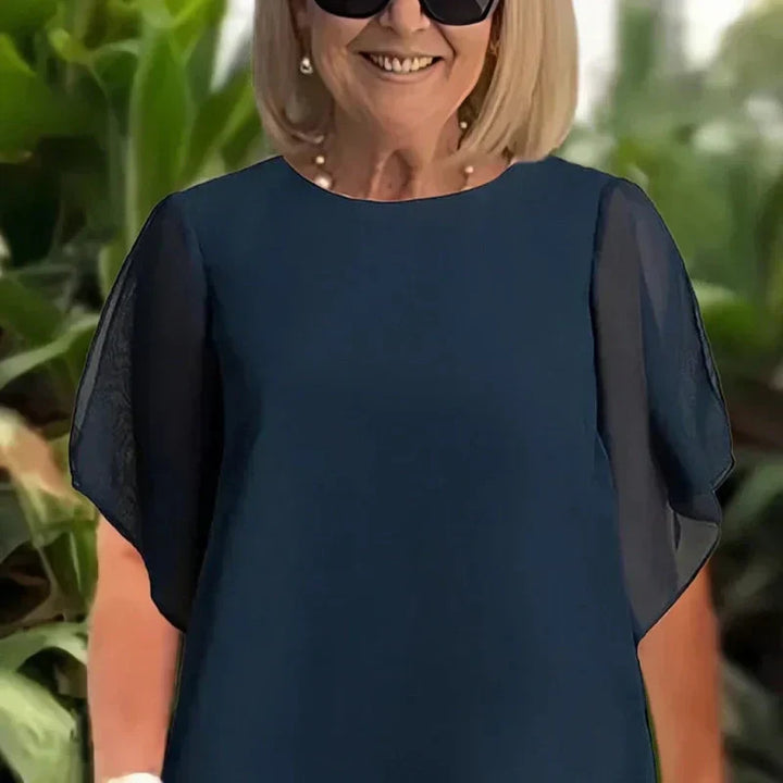 Danuta | Komplet Damski Dwuczęściowy Z Szerokimi Spodniami