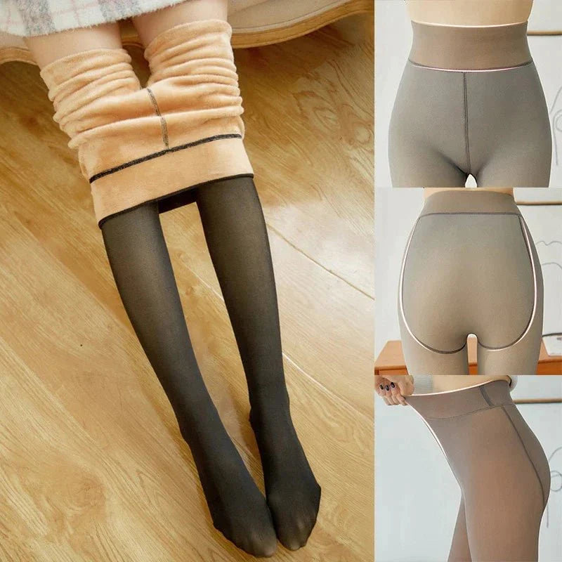 Monika | Legginsy Damskie Zimowe Z Wysokim Stanem