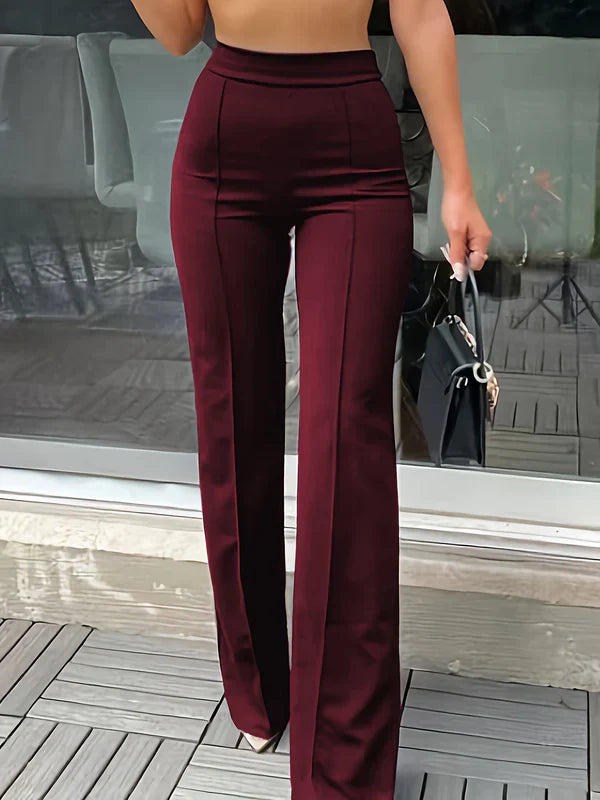 Natalia | Spodnie Damskie Szerokie Wysoki Stan Eleganckie