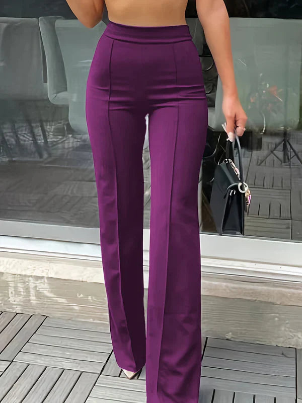 Natalia | Spodnie Damskie Szerokie Wysoki Stan Eleganckie